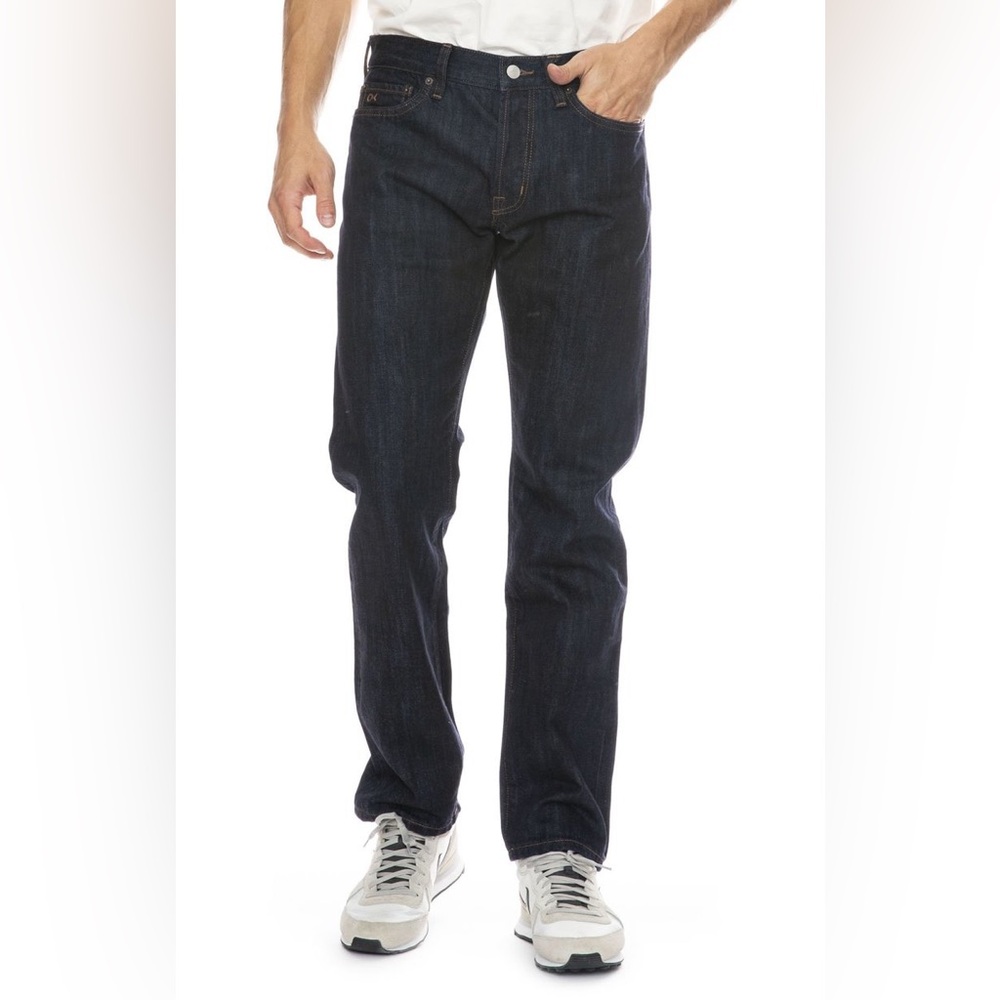 NWT Outerknown Men's Dark Wash 100% Organic Cotton Staight Leg Jeans, Size 33x34
